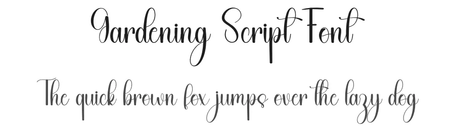 Gardening Script Font by freshtypeink — Script Handwritten Font