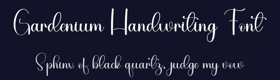 Gardenium Handwriting Font by freshtypeink — Script Handwritten Font — thumbnail 2