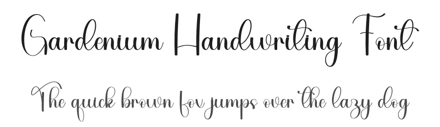 Gardenium Handwriting Font by freshtypeink — Script Handwritten Font