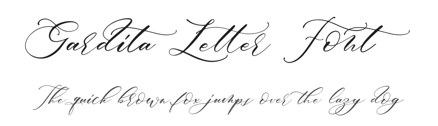 Gardita Letter Font by letterfabric — Script Handwritten Font