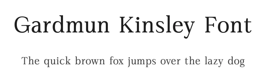 Gardmun Kinsley Font by letterenastudios — Serif Font