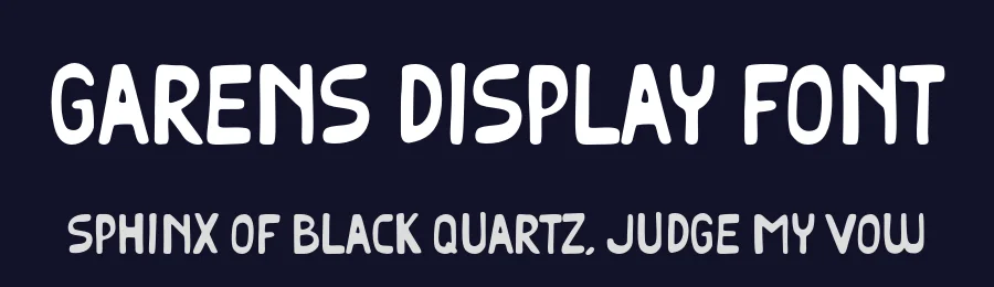 Garens Display Font by Goodwheel Studio — Display Font — thumbnail 2