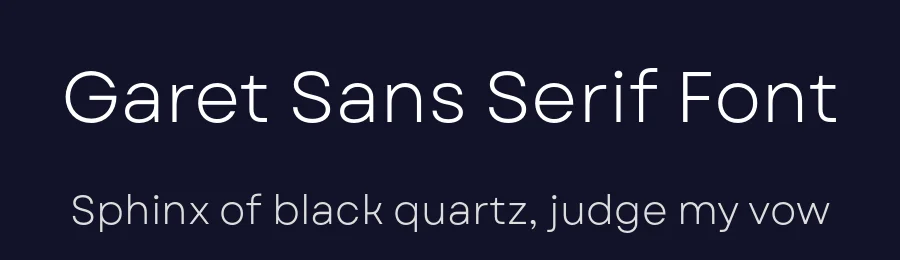Garet Sans Serif Font by Spacetype — Sans Serif Font — thumbnail 2