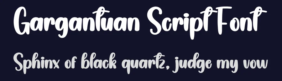 Gargantuan Script Font by creativeletter — Script Handwritten Font — thumbnail 2