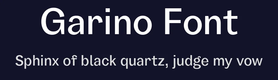 Garino Font by Julien Fincker — Sans Serif Font — thumbnail 2