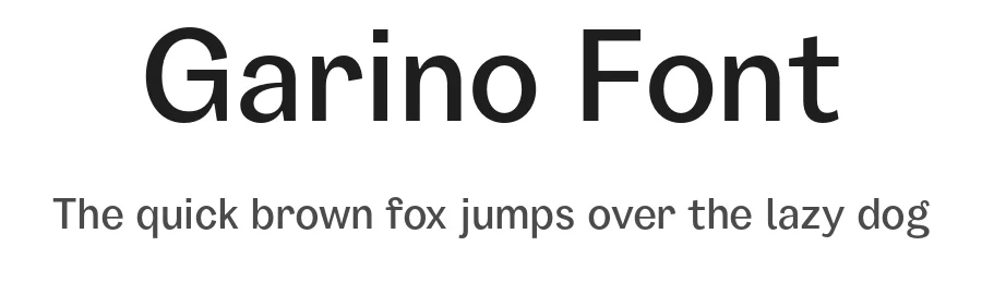 Garino Font by Julien Fincker β Sans Serif Font
