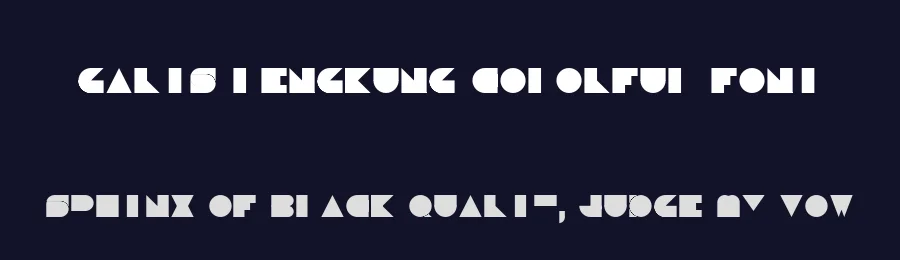 Garis Lengkung Colorful Font by PutraCetol Studio — Display Font — thumbnail 2