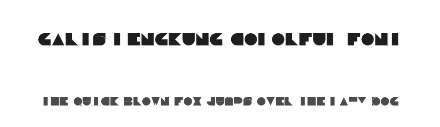Garis Lengkung Colorful Font by PutraCetol Studio — Display Font