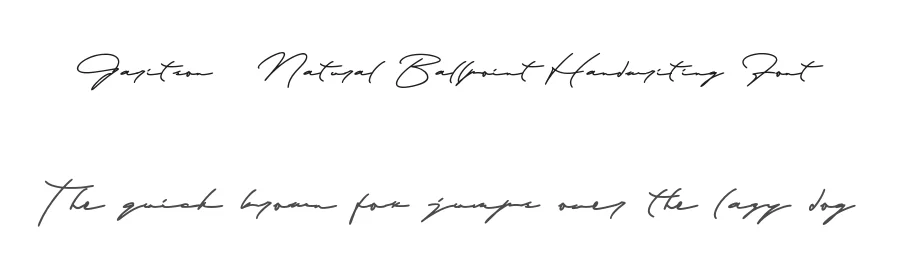 Garitson – Natural Ballpoint Handwriting Font by Anxietype Foundry — Script Handwritten Font