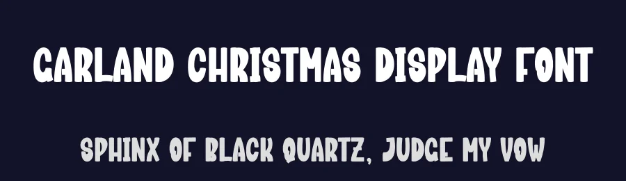 Garland Christmas Display Font by creativeletter — Display Font — thumbnail 2