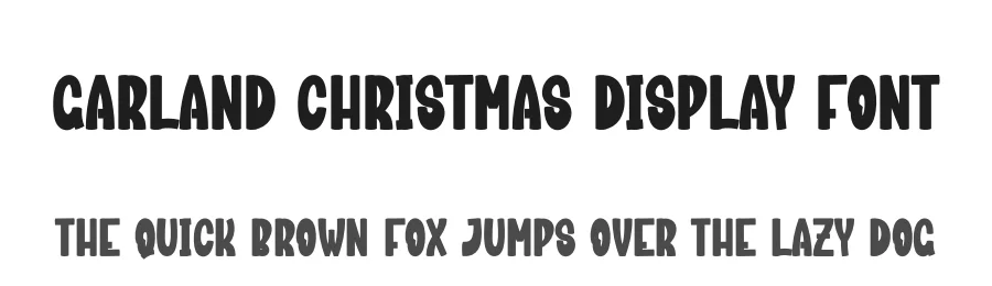 Garland Christmas Display Font by creativeletter — Display Font