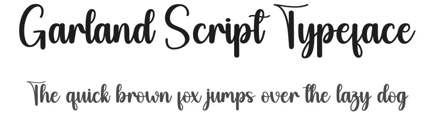 Garland Script Typeface by creativeletter — Script Handwritten Font