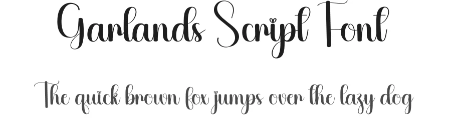 Garlands Script Font by creativeletter — Script Handwritten Font