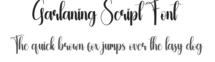 Garlaning Script Font by creativeletter — Script Handwritten Font
