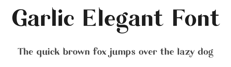 Garlic Elegant Font by Java pep β Decorative Font