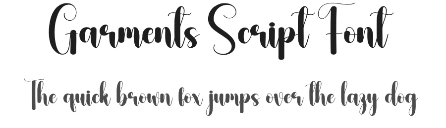 Garments Script Font by andikastudio — Script Handwritten Font
