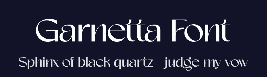 Garnetta Font by Keithzo — Sans Serif Font — thumbnail 2