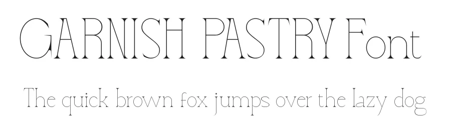 Garnish Pastry Font by RaisProject — Display Font