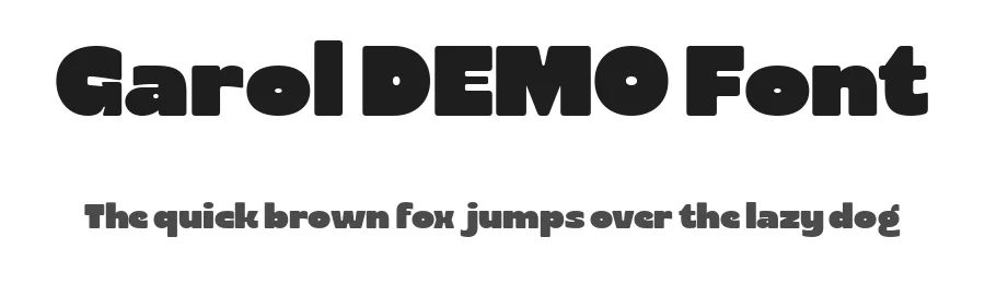 Garol DEMO Font by Say Studio — Display Font