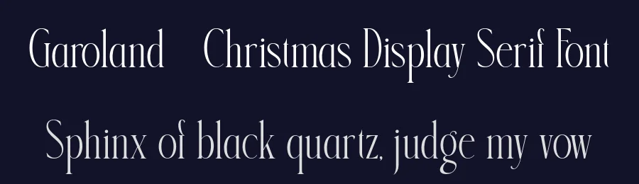 Garoland – Christmas Display Serif Font by burntilldead — Display Font — thumbnail 2