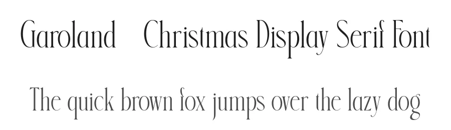 Garoland – Christmas Display Serif Font by burntilldead — Display Font