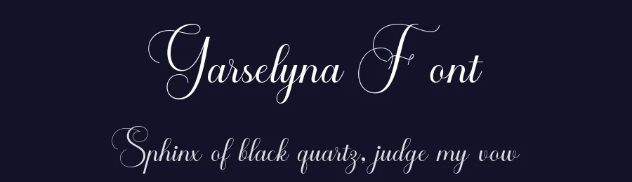 Garselyna Font by imiftype — Script Handwritten Font — thumbnail 2