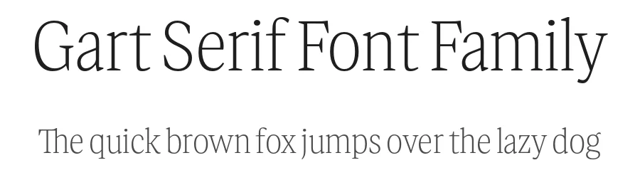 Gart Serif Font Family by Vitaliy Gotsanyuk — Serif Font