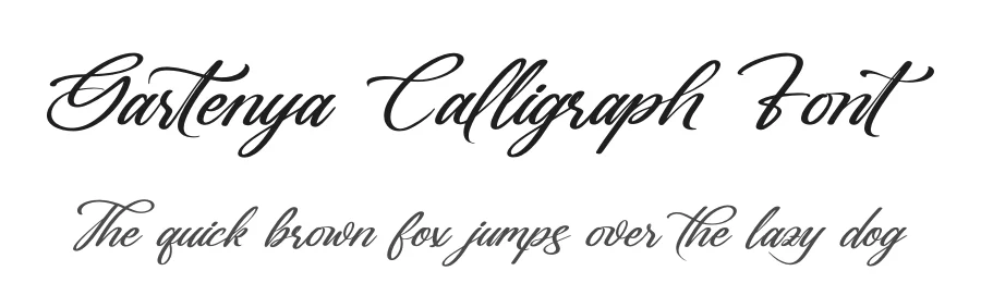 Gartenya Calligraph Font by letterenastudios — Script Handwritten Font