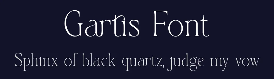 Gartis Font by SURATMI — Serif Font — thumbnail 2