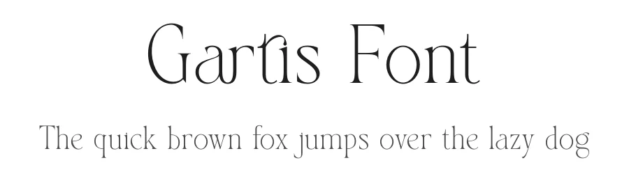 Gartis Font by SURATMI — Serif Font