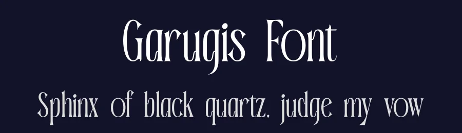 Garugis Font by timelesstype.co — Display Font — thumbnail 2