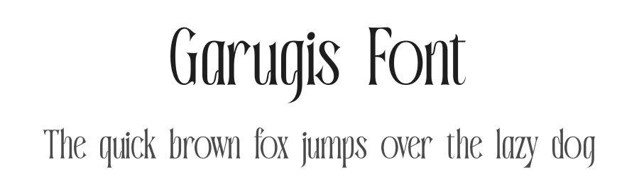 Garugis Font by timelesstype.co — Display Font