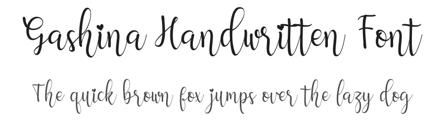 Gashina Handwritten Font by letterenastudios — Script Handwritten Font