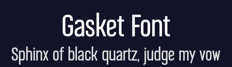 Gasket Font by Sensatype Studio — Sans Serif Font — thumbnail 2