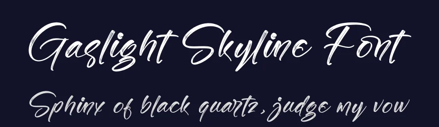 Gaslight Skyline Font by stylishtype.co — Script Handwritten Font — thumbnail 2