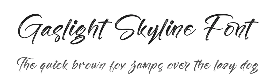Gaslight Skyline Font by stylishtype.co — Script Handwritten Font