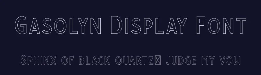 Gasolyn Display Font by craftsupplyco — Display Font — thumbnail 2