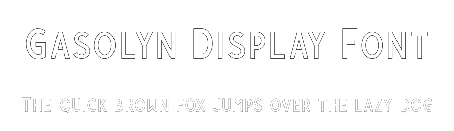 Gasolyn Display Font by craftsupplyco — Display Font