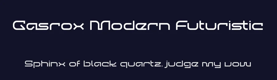 Gasrox Modern Futuristic by Denustudios — Display Font — thumbnail 2
