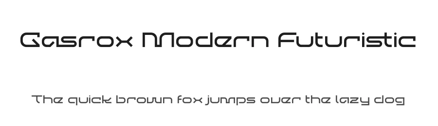 Gasrox Modern Futuristic by Denustudios — Display Font