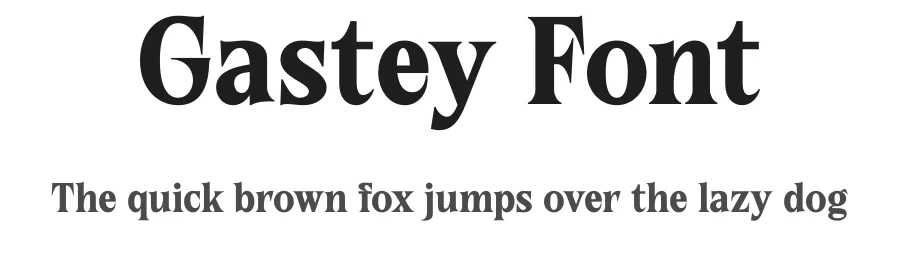 Gastey Font by Rantautype — Serif Font
