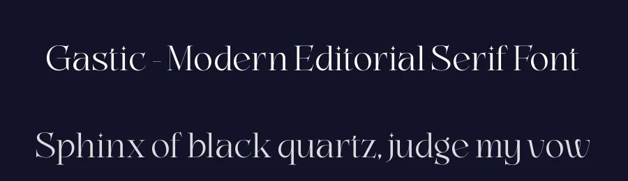 Gastic – Modern Editorial Serif Font by timelesstype.co — Serif Font — thumbnail 2