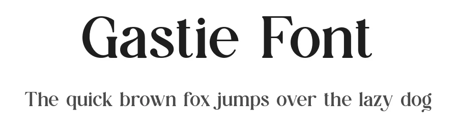 Gastie Font by SlideShoot — Serif Font