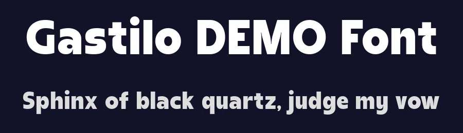 Gastilo DEMO Font by Say Studio — Display Font — thumbnail 2