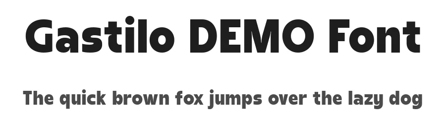 Gastilo DEMO Font by Say Studio — Display Font