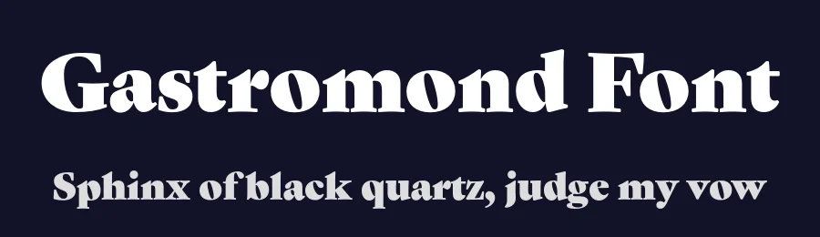 Gastromond Font by James Todd — Serif Font — thumbnail 2