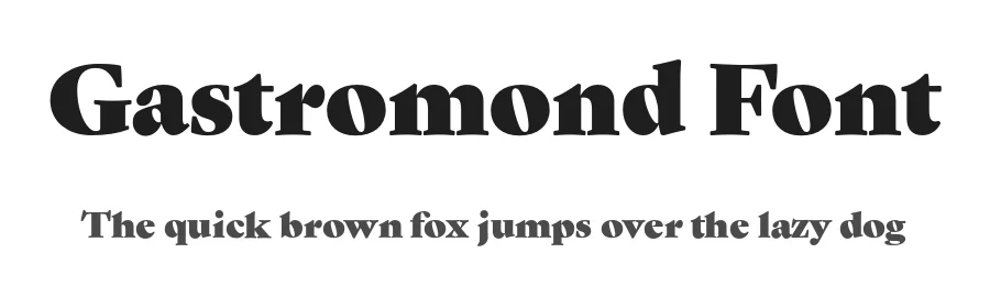 Gastromond Font by James Todd β Serif Font