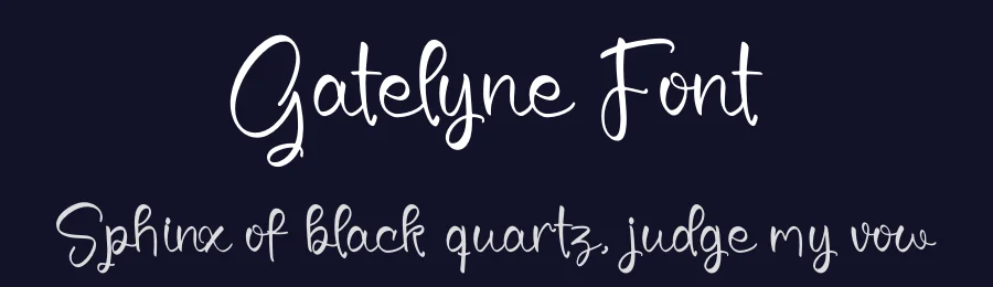 Gatelyne Font by glorytype — Script Handwritten Font — thumbnail 2