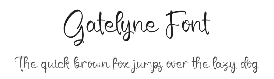 Gatelyne Font by glorytype — Script Handwritten Font