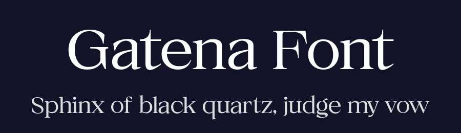 Gatena Font by YUKITA CREATIVE — Serif Font — thumbnail 2